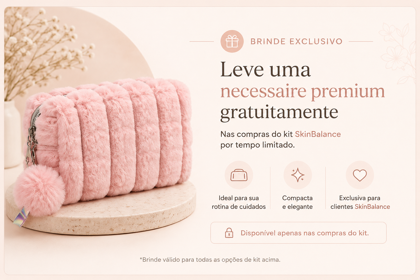 SkinBalance Clear Routine - Kit de limpeza e equilíbrio facial + Necessaire (Brinde Exclusivo)